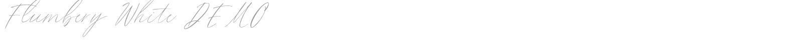 Flumbery White font preview
